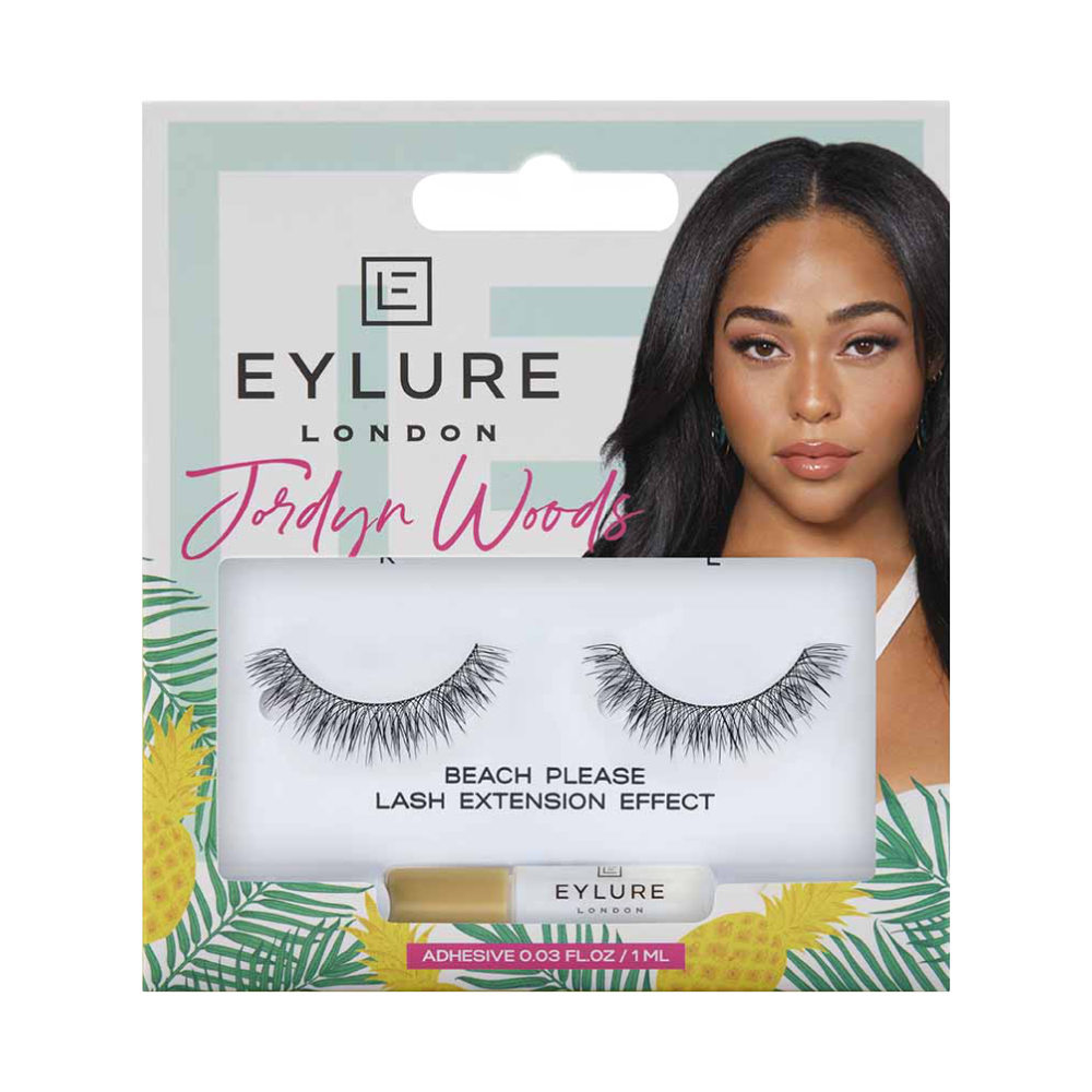 Jordyn Woods Beach please eyelashes EYLURE LONDON