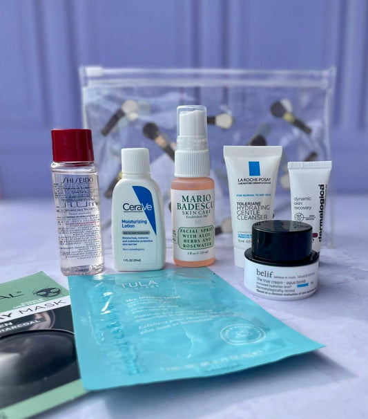 Set minis de basicos de skin care (cosmetiquera brochas)