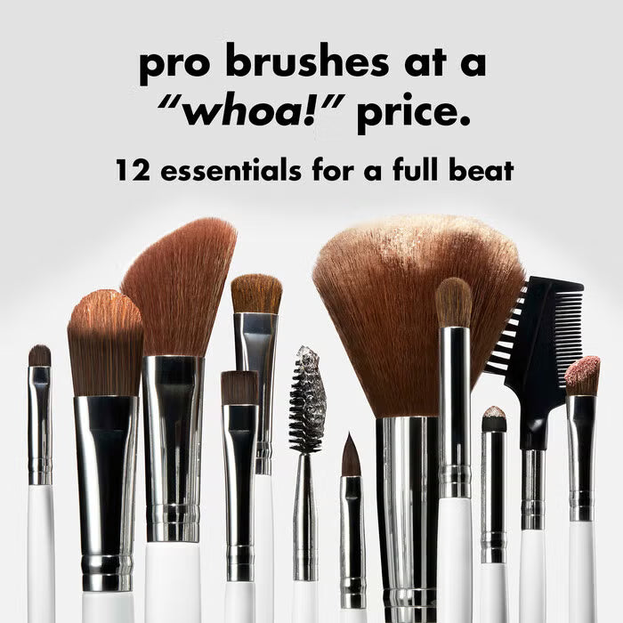 Set profesional de 12 brochas de maquillaje