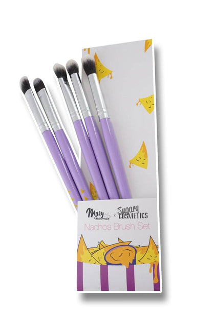 Mary Geacoman Nachos Makeup brush set -5 pz (Set de brochas de ojos)