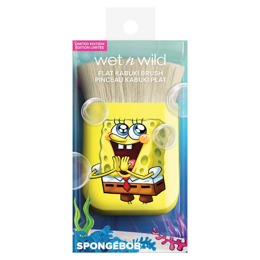 SpongeBob Flat Kabuki Brush (Brocha Kabuki Bob esponja)