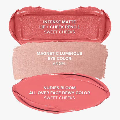 Sweet Cheeks 3 Piece Mini Kit (Set de rubor, iluminador y sombra)
