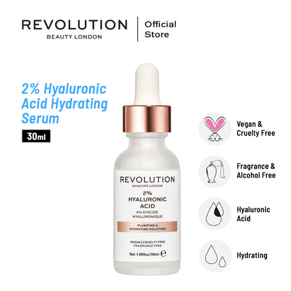 Plumping & Hydrating Serum 2% Hyaluronic Acid -1 oz (Suero reafirmante e hidratante con ácido hialurónico)