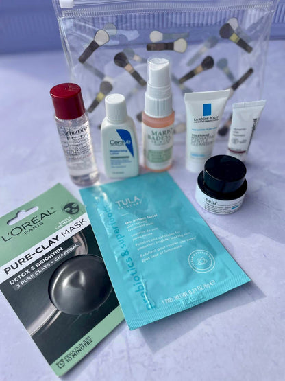Set minis de basicos de skin care (cosmetiquera brochas)