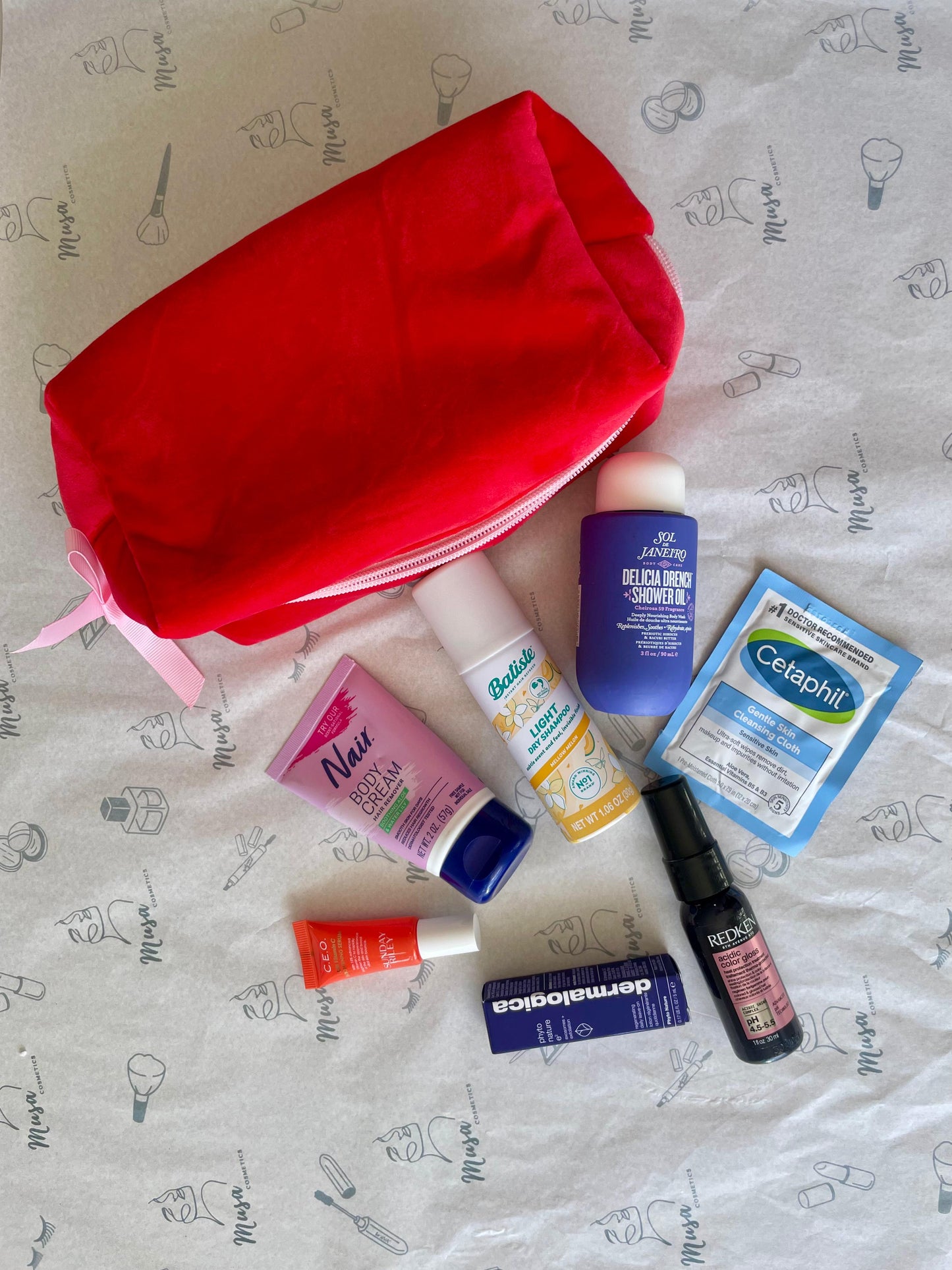 Set de regalo Cosmetiquera terciopelo