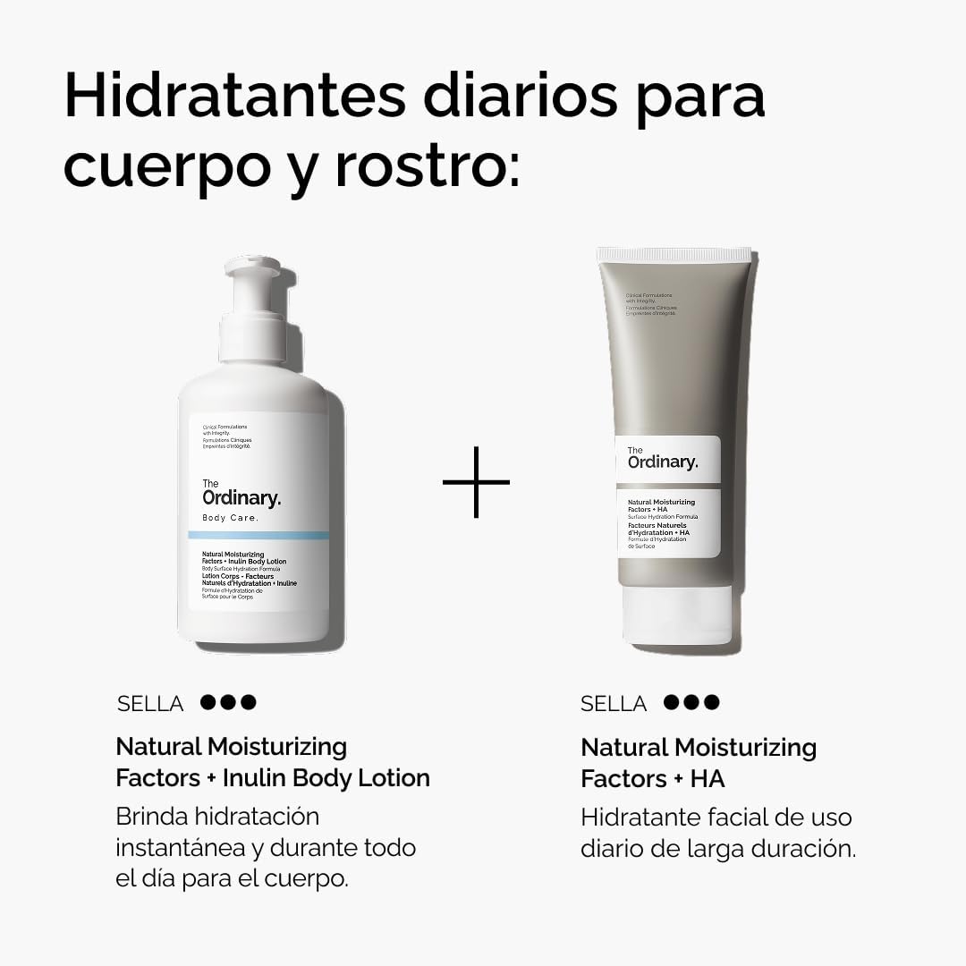 Natural moisturizing factors + inluin body lotion (loción para el cuerpo con inluina)