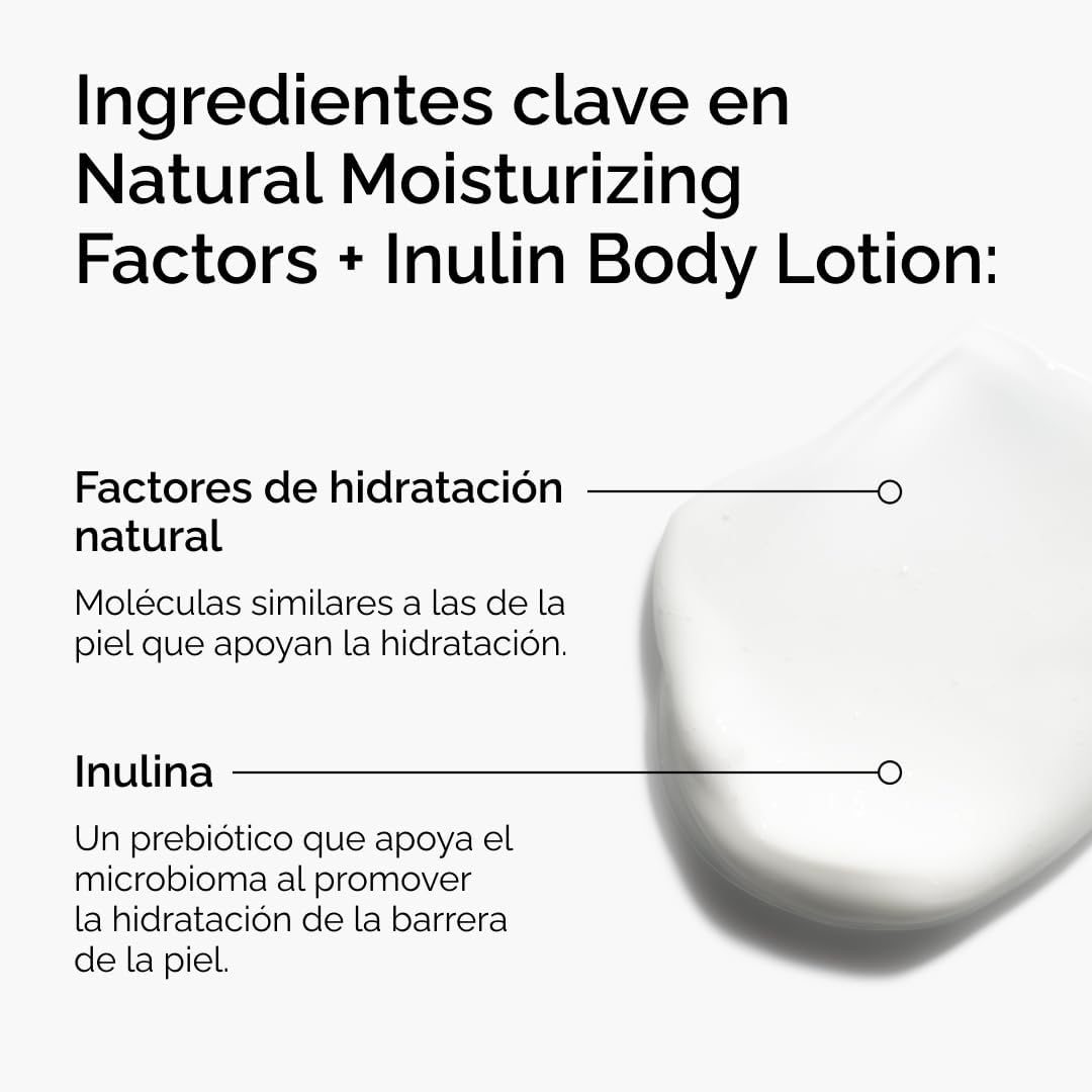 Natural moisturizing factors + inluin body lotion (loción para el cuerpo con inluina)