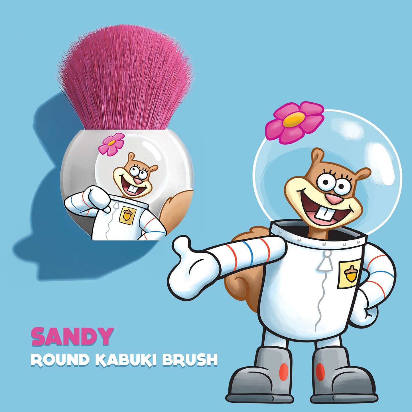 SpongeBob Round Kabuki Brush Sandy (Arenita)