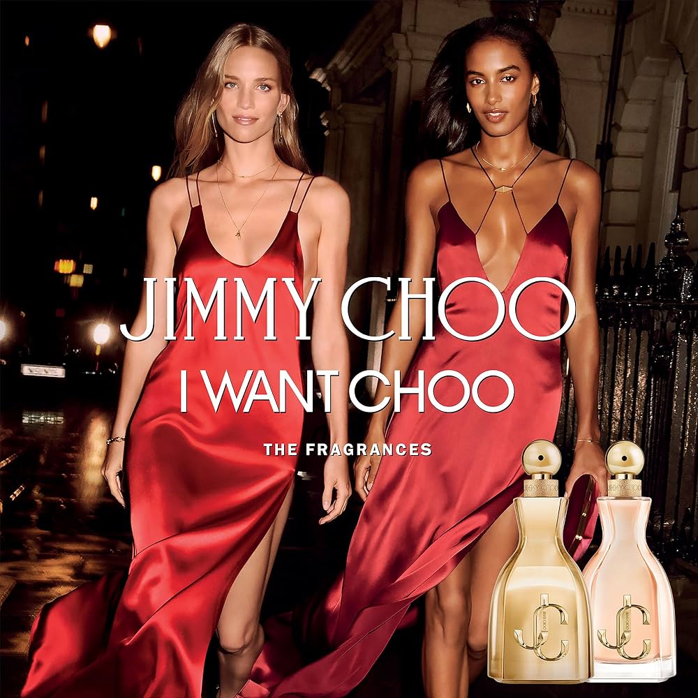 Jimmy Choo mini perfume set con clutch
