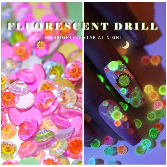 Cristales pastel Glow In The Dark 2 gr