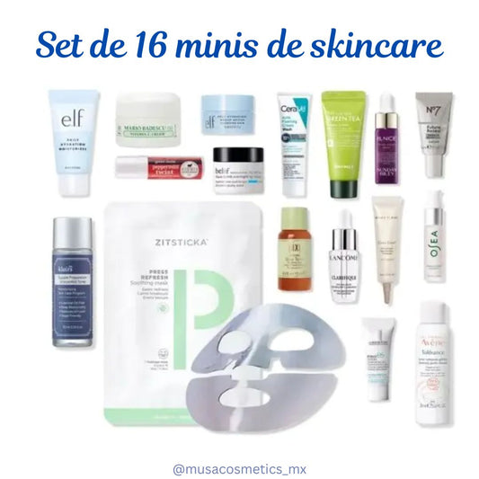 Set de 16 minis de skincare