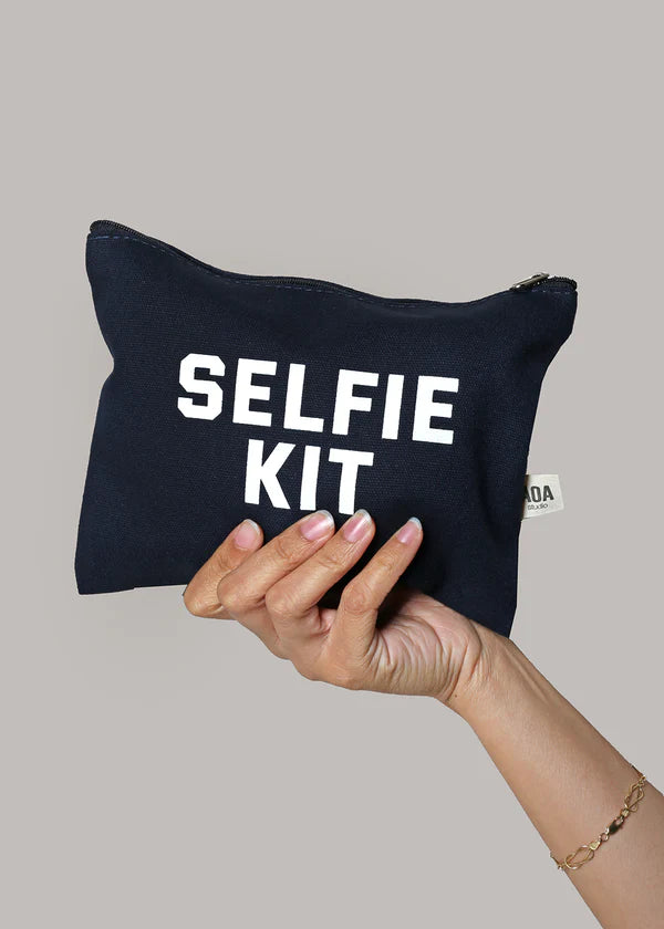 Cosmetiquera de tela color Canvas pouch
