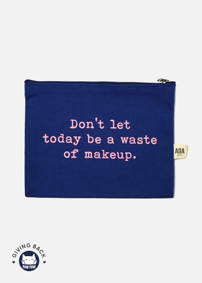 Cosmetiquera de tela color Canvas pouch