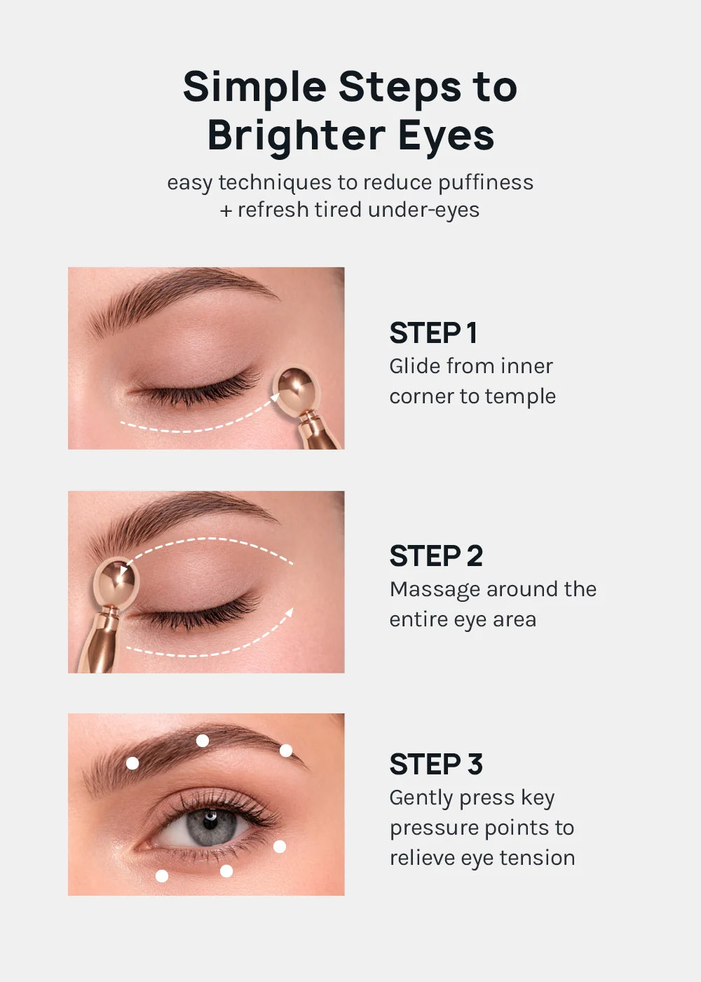 Masajeador para el contorno de ojos "Bright eyes"