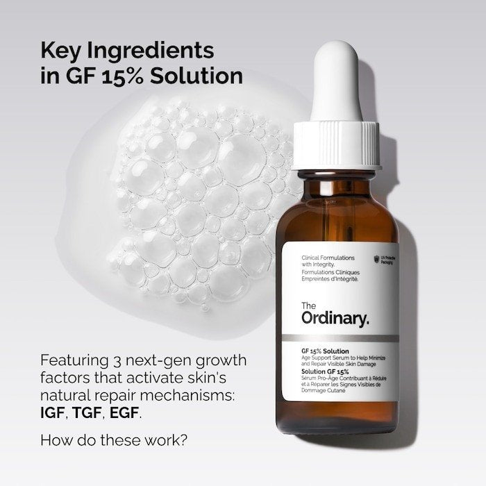 Growth Factors 15% Serum for Visible Skin Repair and Wrinkles (Suero con factores de crecimiento)