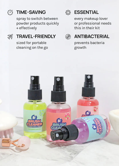 Spray de limpiador de brochas