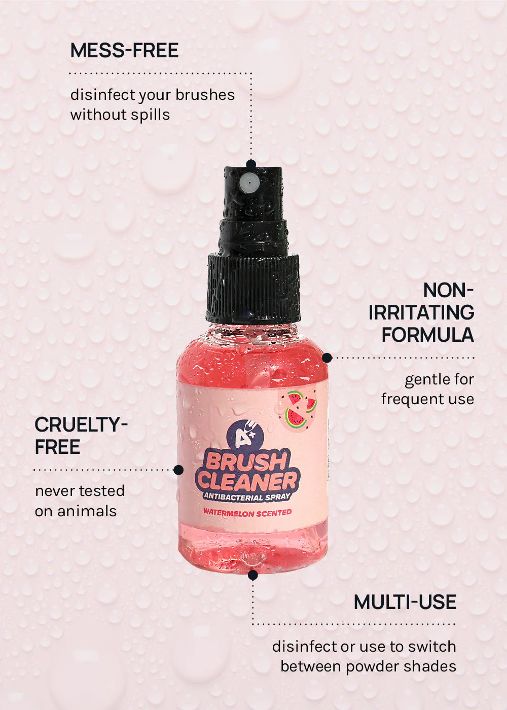 Spray de limpiador de brochas