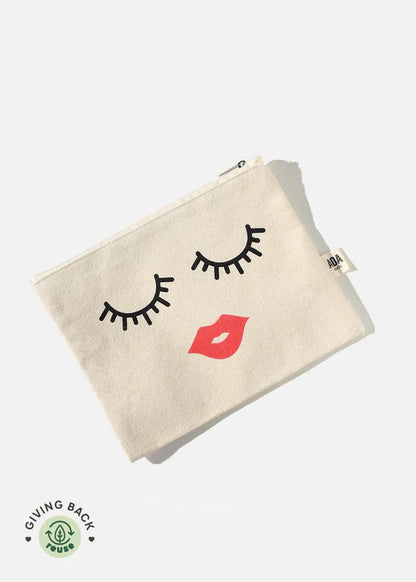 Cosmetiquera pequena de tela (Canvas pouch)