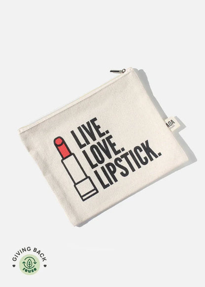 Cosmetiquera pequena de tela (Canvas pouch)