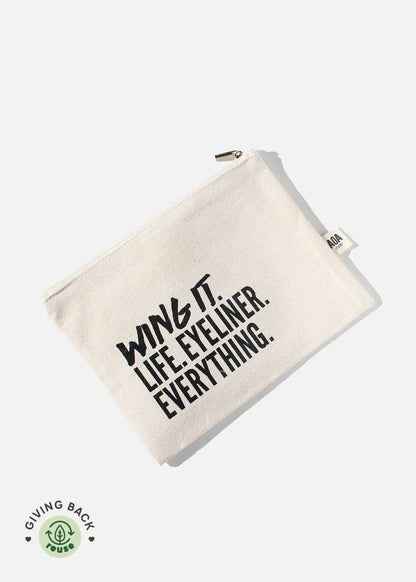 Cosmetiquera pequena de tela (Canvas pouch)