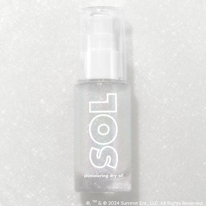 Mini shimmering dry oil