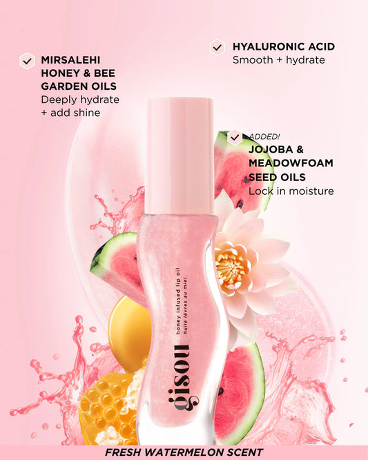Honey Infused Hydrating Lip Oil -Watermelon Sugar  (Aceite de labios)