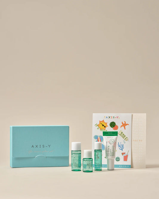 The Mini Glow Set  (Set de skincare minis)