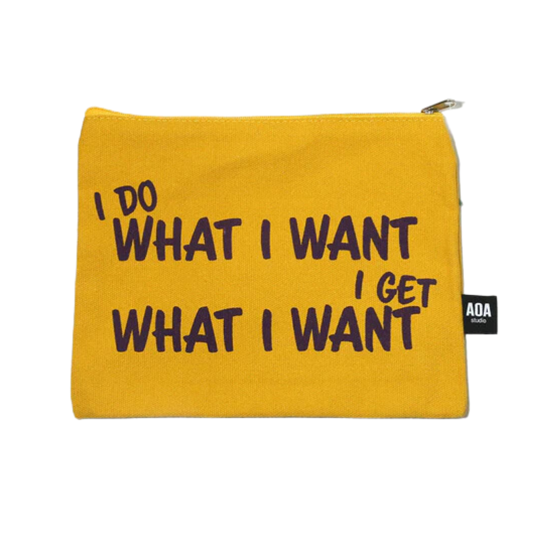 Cosmetiquera de tela color Canvas pouch