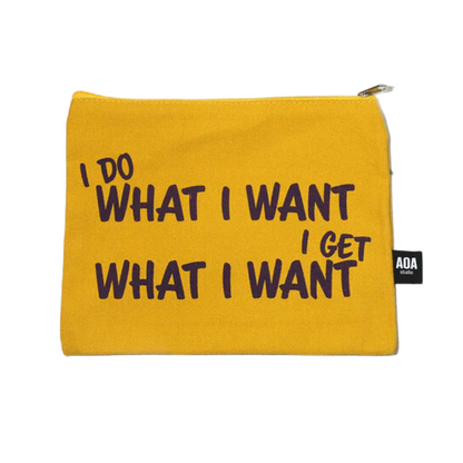 Cosmetiquera de tela color Canvas pouch