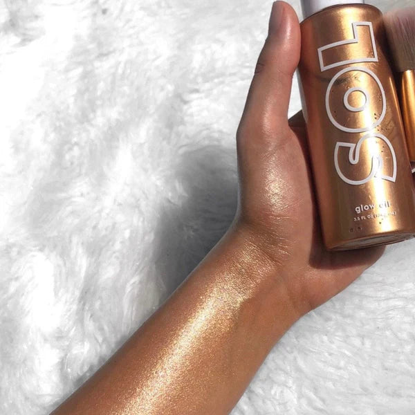 Mini shimmering dry oil