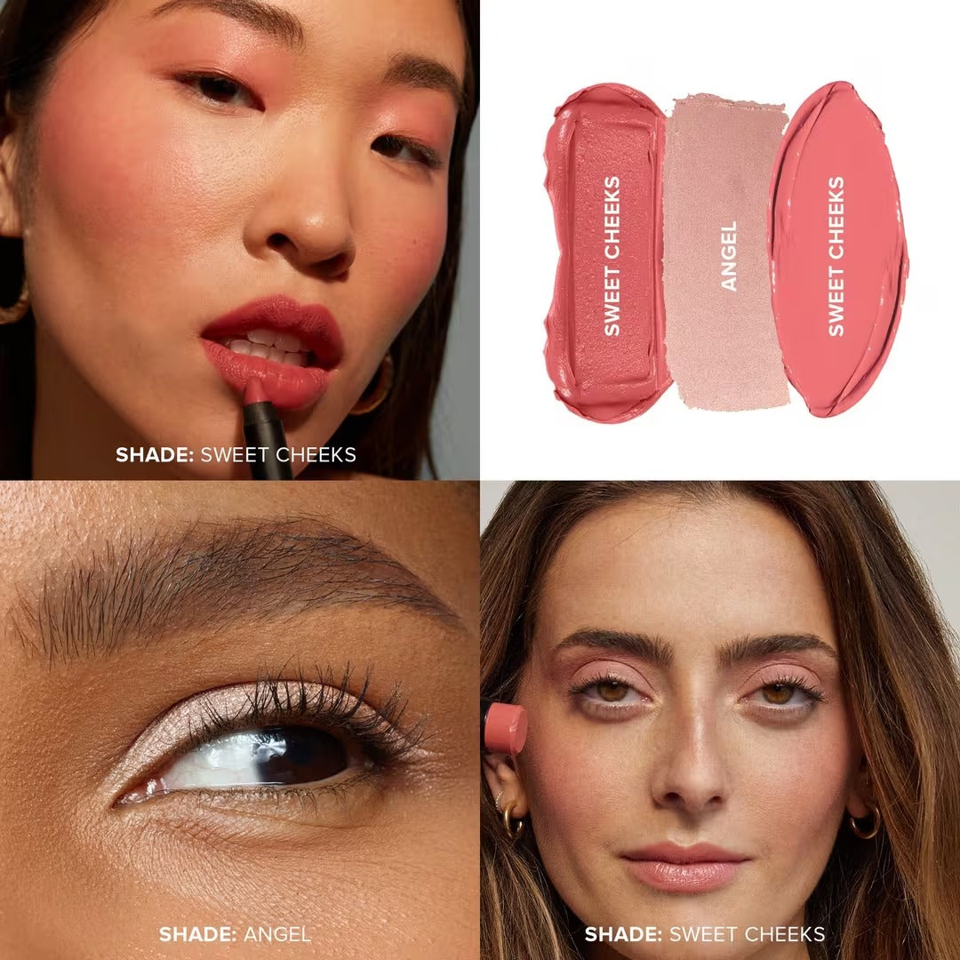 Sweet Cheeks 3 Piece Mini Kit (Set de rubor, iluminador y sombra)