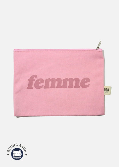 Cosmetiquera de tela color Canvas pouch