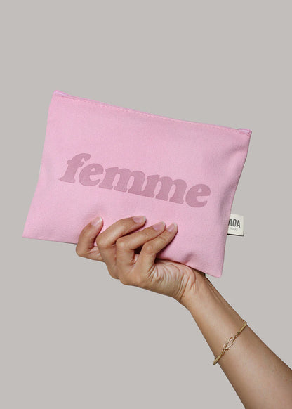 Cosmetiquera de tela color Canvas pouch