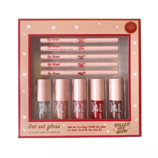 Set de delineador de labios y brillos