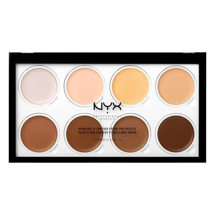 Professional Makeup Highlight & Contour Cream Professional Palette
