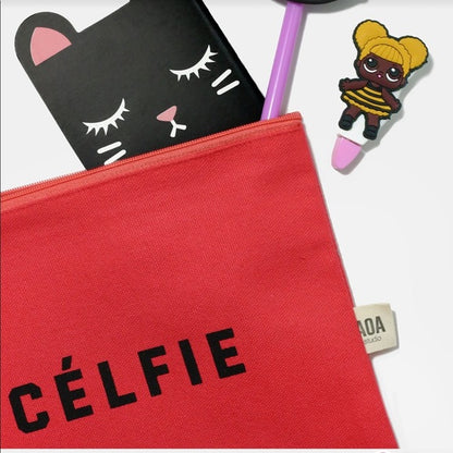 Cosmetiquera de tela color Canvas pouch