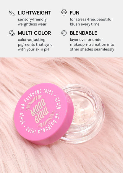 Rubor en gel Mood Glow que cambia de color