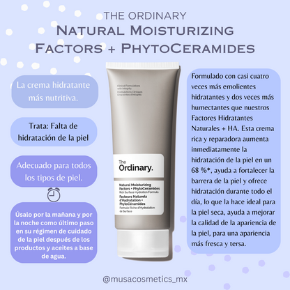 Natural Moisturizing Factors + PhytoCeramides Moisturizer
