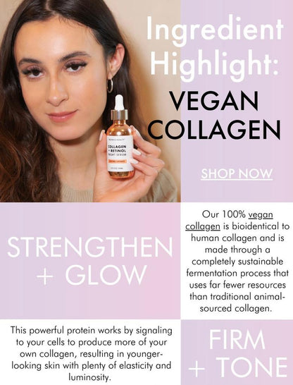 Collagen + Retinol night serum -2 oz (Suero de colágeno y retinol)