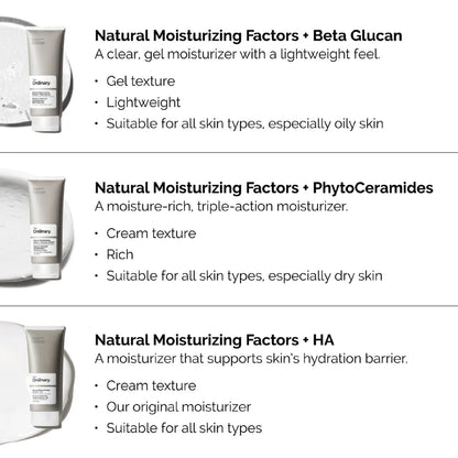 Natural Moisturizing Factors + PhytoCeramides Moisturizer