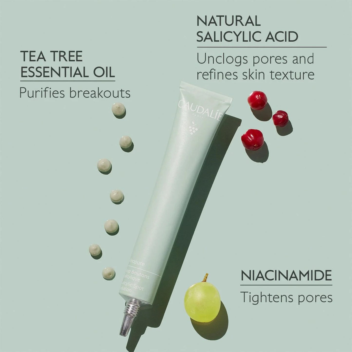 Vinopure tratamiento de ácido salicīlico natural