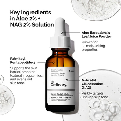 Aloe 2% + NAG 2% Solution Serum