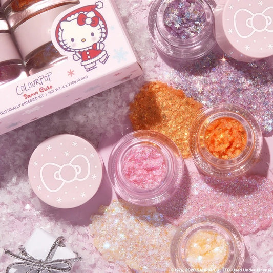 Hello Kitty Mini Glitter Gel Quad -Snow Cute