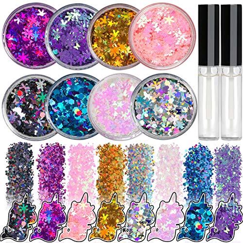 Set de glitter y adhesivo