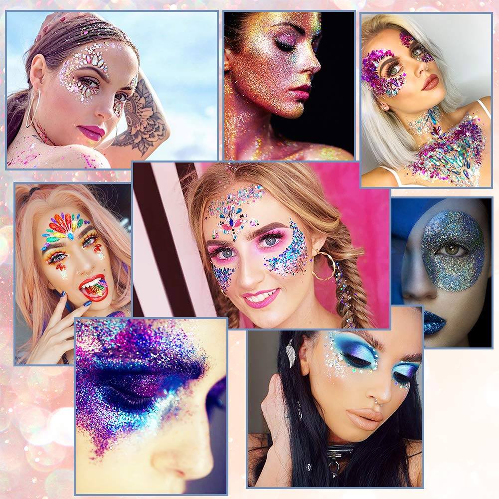 Set de glitter y adhesivo