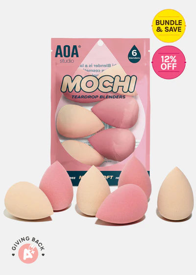Esponjas A+: Mochi Wonder Blender Teardrop- Paquete de 6