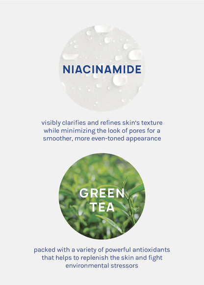 Niacinamide 2% Ceramide Green Tea Foam Cleanser