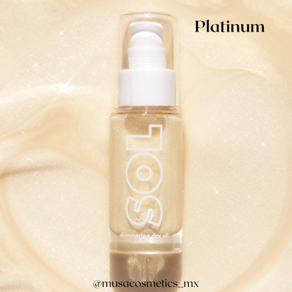 Mini shimmering dry oil